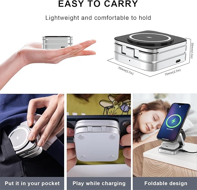 3-in-1 Magnetic Compatible Wireless Charger