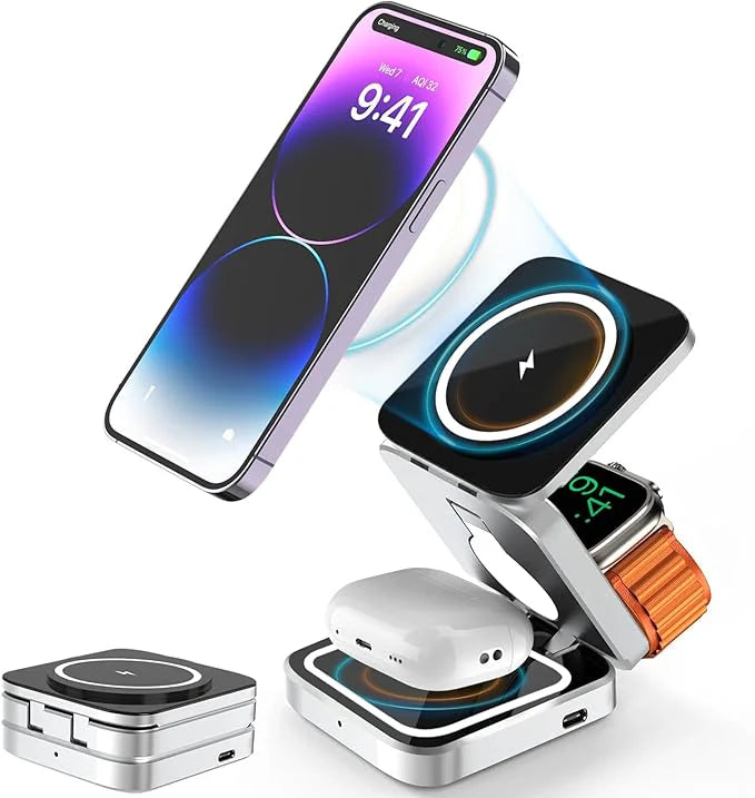 3-in-1 Magnetic Compatible Wireless Charger